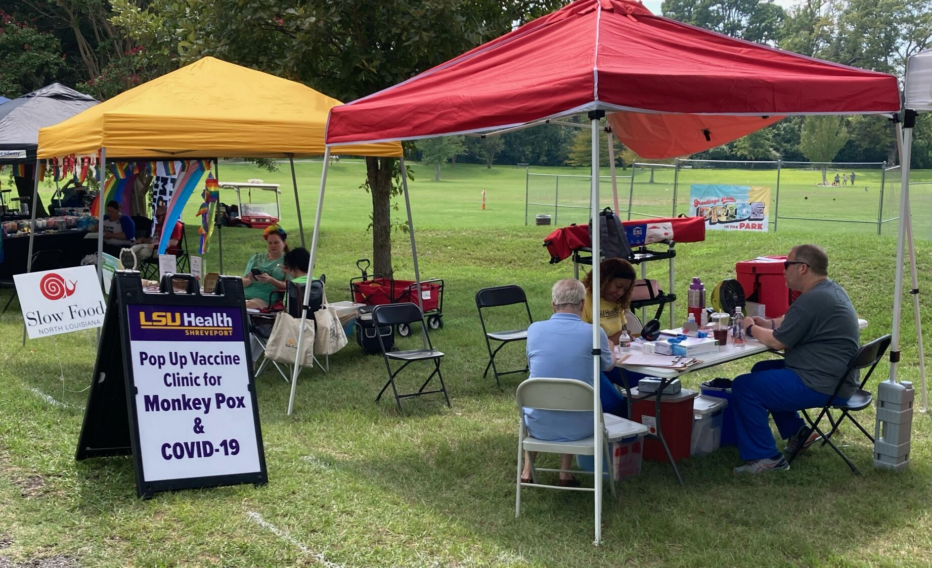 Pride in the Park LSUHS vaccine clinic
